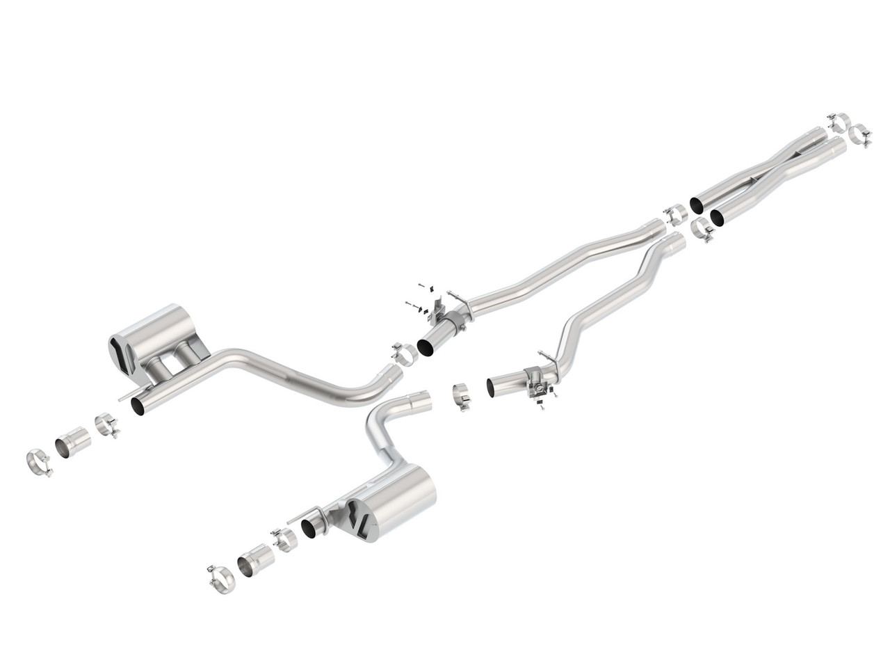 Borla Cat Back Exhaust - ATAK - Polished (2015 - 2023 Challenger SRT 392 / 2015 - 2023 Challenger Scat) 140641