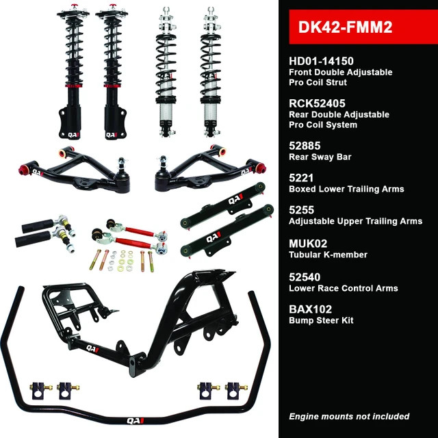 QA1 Drag Kit - Level 2 - Shocks Included (1987 - 1989 Mustang) DK42-FMM2