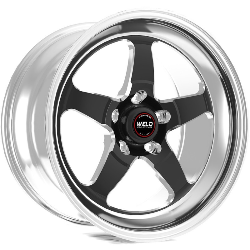 Weld 17x11 S71 Black Center Rear Wheel (2018-2024 Challenger Hellcat / Demon) 71HB7110W62A