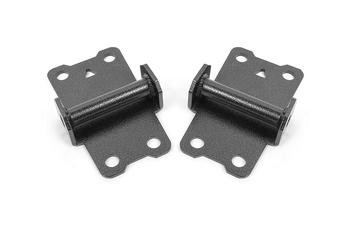 BMR Motor Mount Kit - Lower - Solid Steel - Black (1982 - 1992 F-Body) MM334H