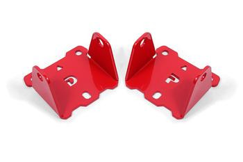 BMR Lower Solid Steel Motor Mount Kit - Engine Side - Red (1982 - 1992 F-Body 4Cyl) MM331R