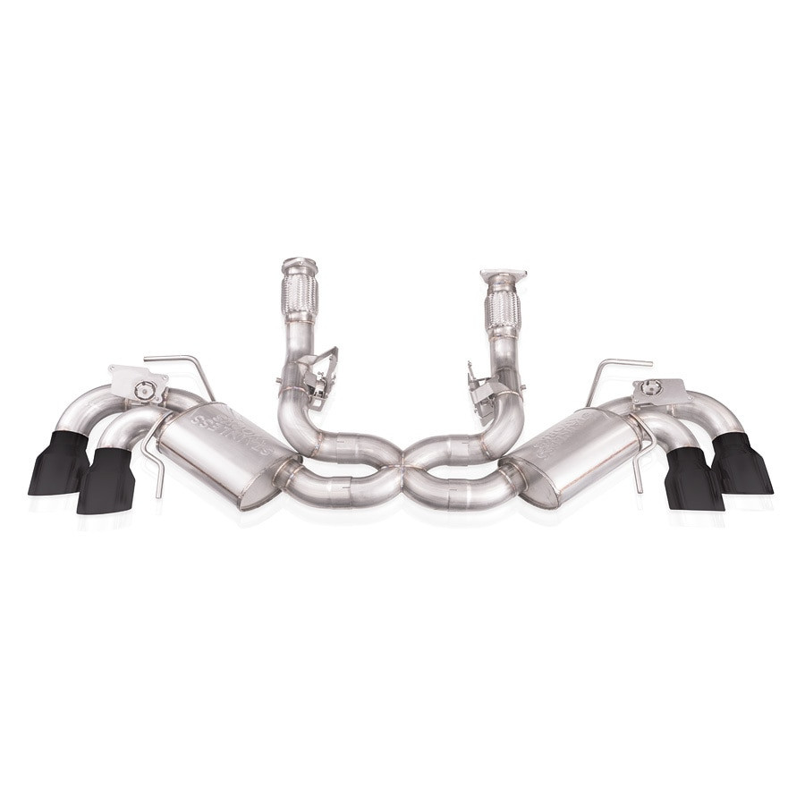 Stainless Works Legend Exhaust System Blackout Tips (2020 - 2025 C8 Corvette) C8CBL-B