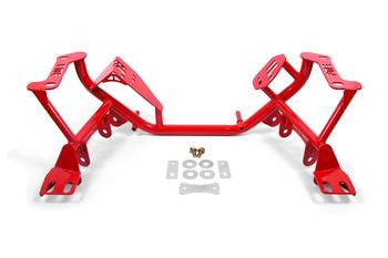 BMR Standard K-Member Coilover Set-Up - Red (1979 - 1995 Mustang) KM731R
