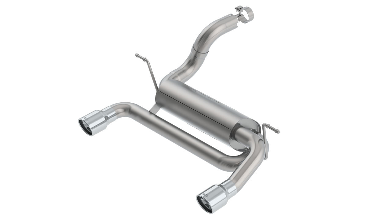 Borla Touring Axle-Back Exhaust System (2018-2021 Wrangler JL 2.0L) 11962
