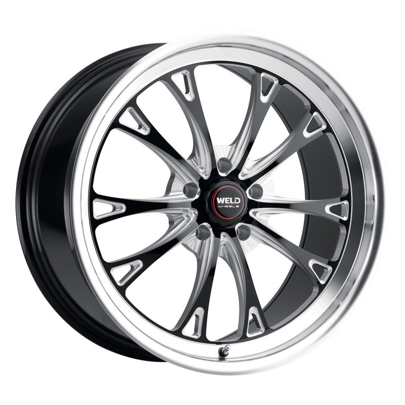 Weld 18x5 Belmont Drag Wheel 5x120 ET -23 BS 2.1 Gloss Black (CTS/Camaro) S1578C022N23