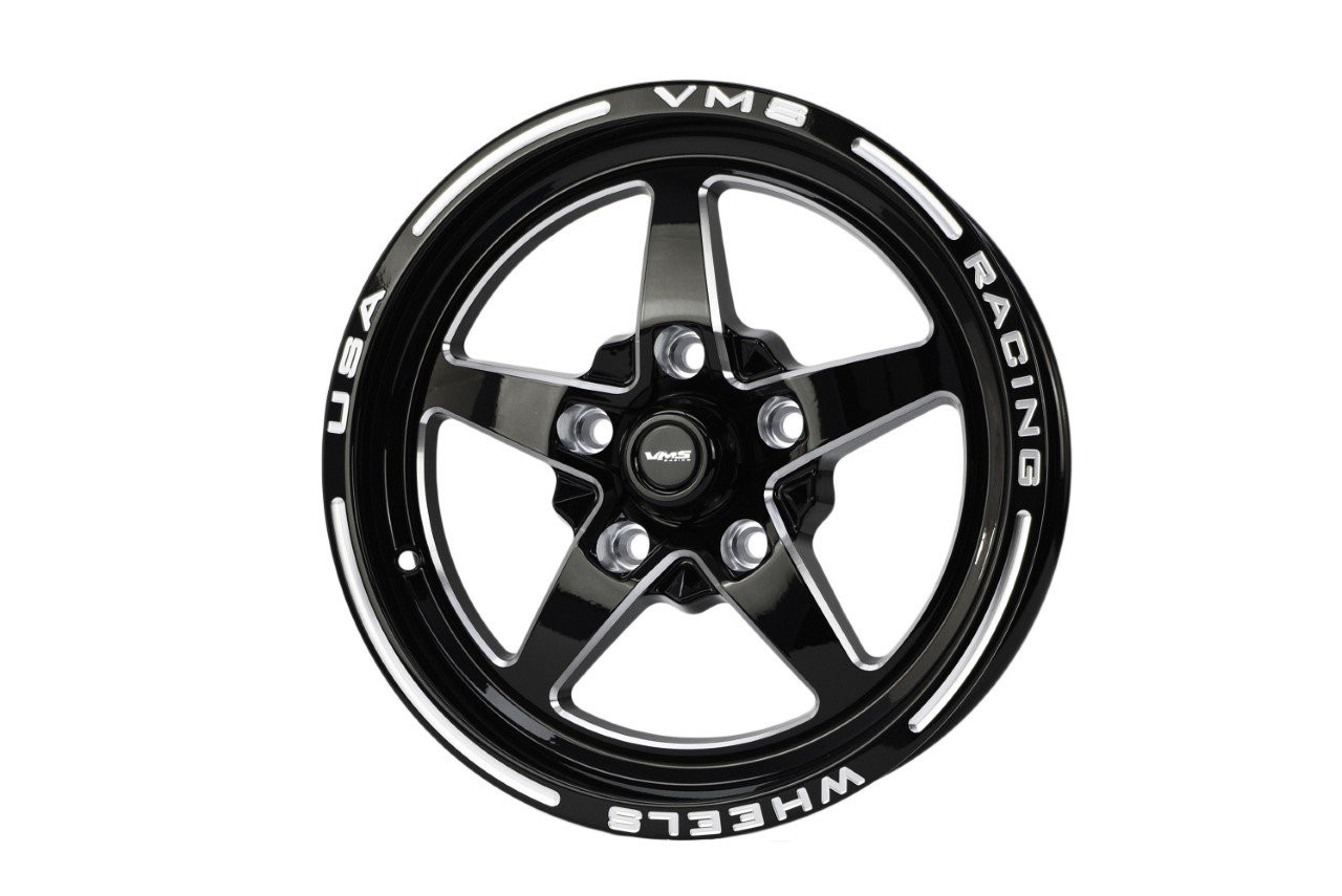 VMS 15x3.5 Front Street Drag Race Wheel 5x114.3 (1979-1993 Mustang