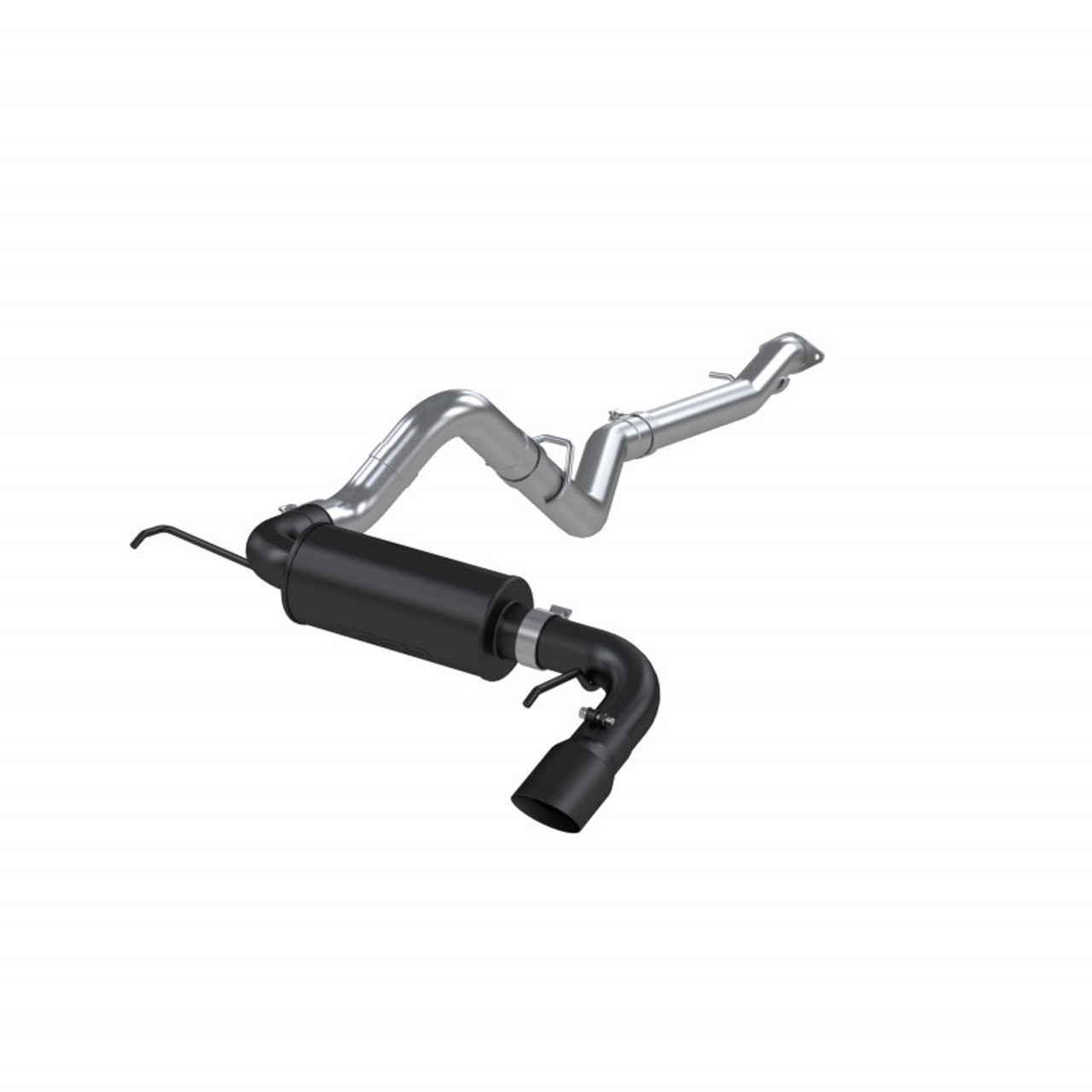 MBRP Black Coated Aluminized 3" Cat Back Exhaust System Single Rear Exit (2021+ Bronco 2.3L/2.7L) S5235BLK