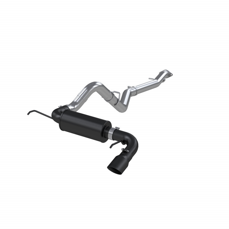 MBRP Armor BLK 3" Catback Exhaust Street Profile Single Rear Exit (2021 - 2026 Bronco 2.3 / 2.7) S5235BLK