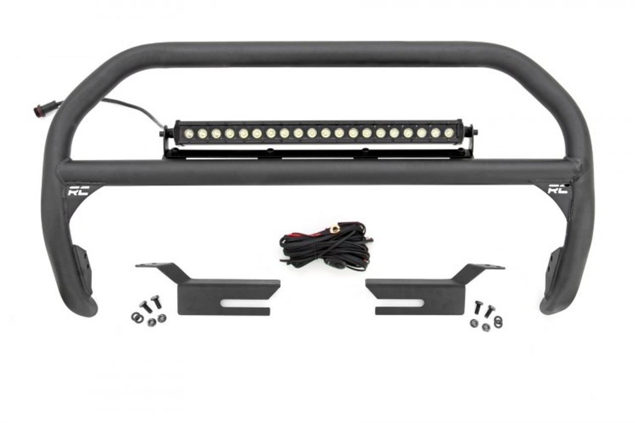 Rough Country Nudge Bar w/ Black Series Light Bar (2021+ Ford Bronco 4WD) 51046