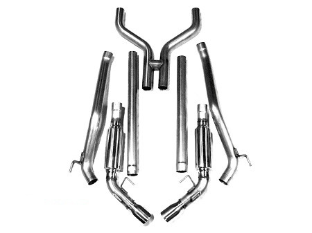 MRT Cat Back Exhaust - Version 1 - 4.0" Tips (2010-2015 Camaro V6) 92A810-4