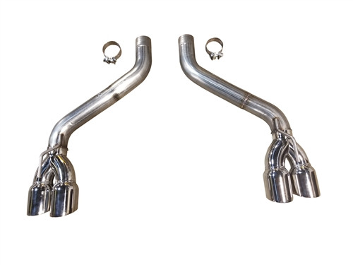 MRT Axle Back Exhaust - Version 3 - Quad Tips (2016 - 2024 Camaro SS) 91U844