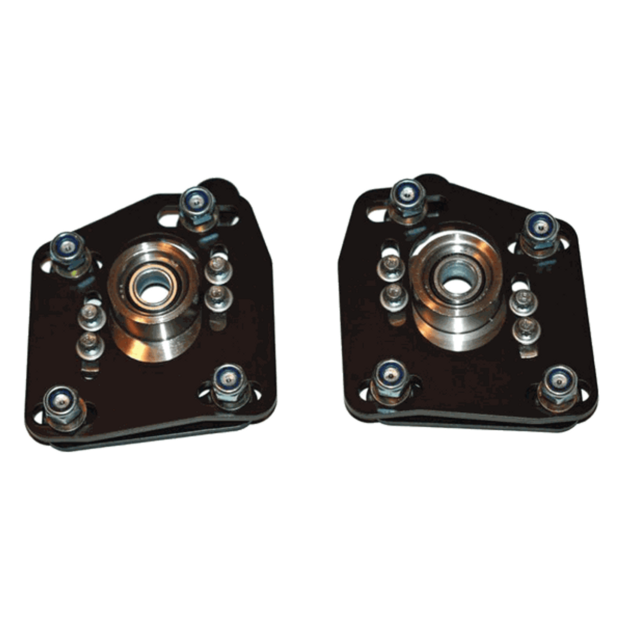 J&M Caster Camber Plates Adjustable RED (94-04 Mustang) 24213R