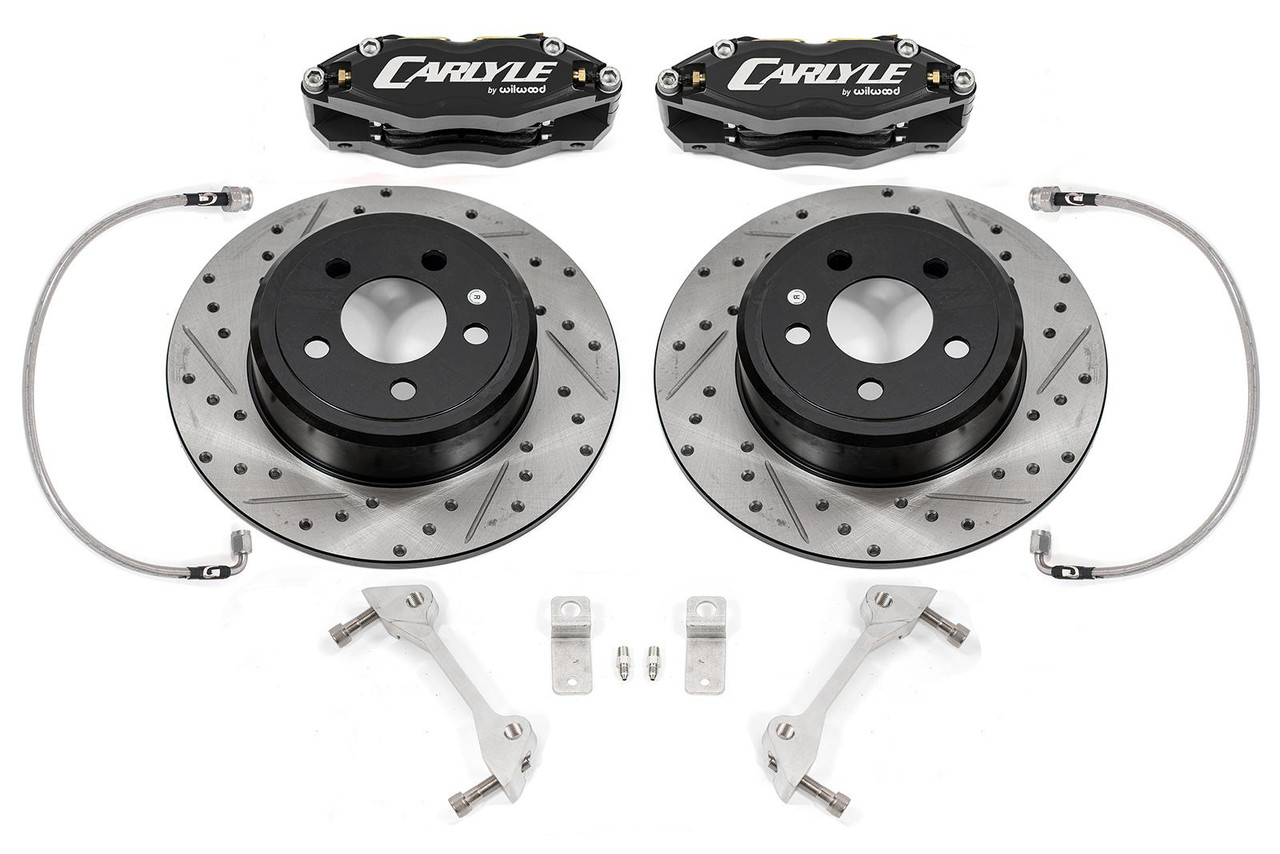 Carlyle by BMR 15" Conversion Brake Kit - Black Calipers (2006 - 2023 Charger / 2008 - 2023 Challenger Demon / Redeye) DBK112
