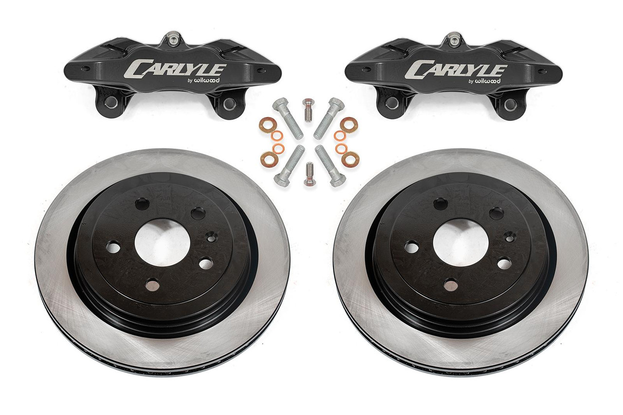 Carlyle by BMR Brake Kit for 15" Conversion - Solid Rotors - Black Calipers (2008 - 2009 G8 / 2010 - 2024 Camaro / 2008 - 2014 CTS-V / 2014 - 2017 SS) DBK350