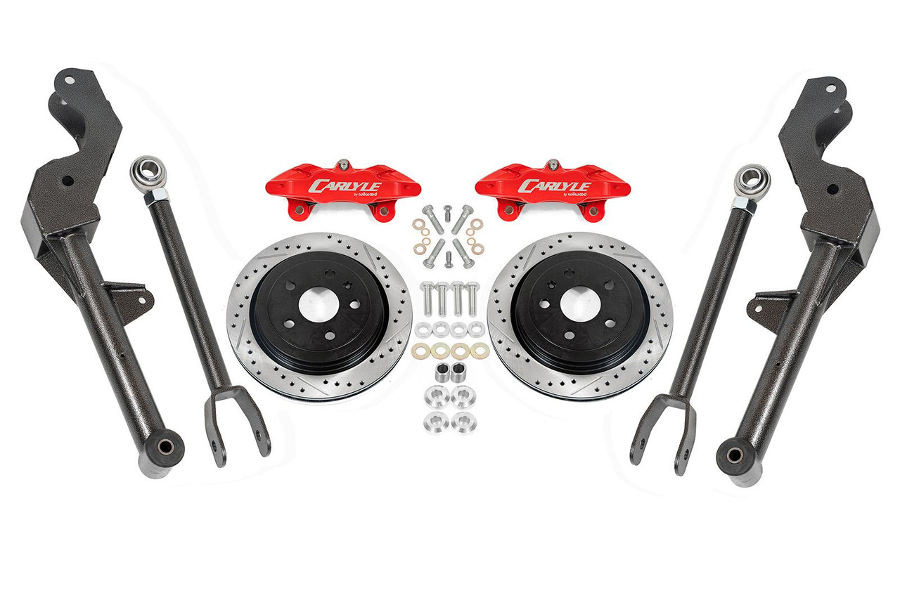 Carlyle by BMR 15" Conversion Kit w/ Rear Suspension Package - Drilled & Slotted Rotors - Red Calipers (2008 - 2009 G8 / 2014 - 2017 SS) DRP303H