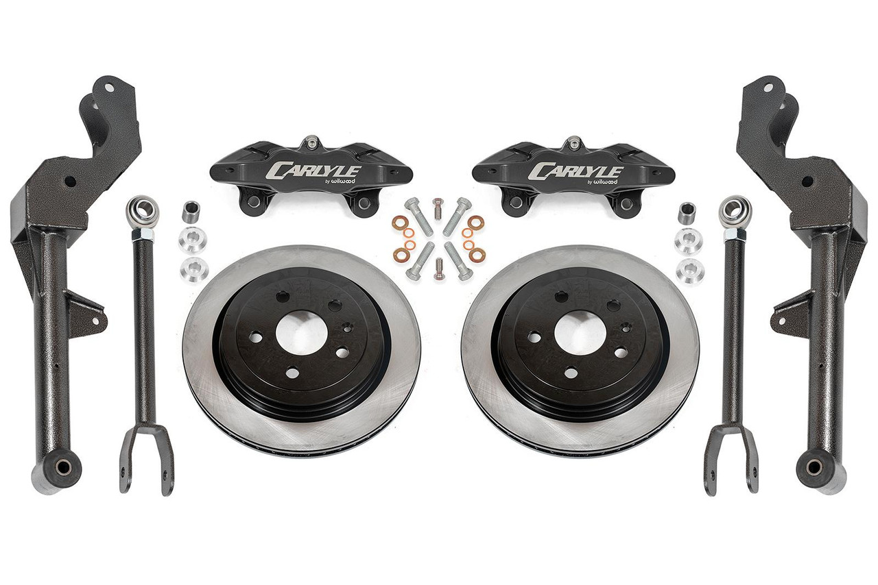 Carlyle by BMR 15" Conversion Kit w/ Rear Suspension Package - Solid Rotors - Black Calipers (2010 - 2015 Camaro) DRP350H