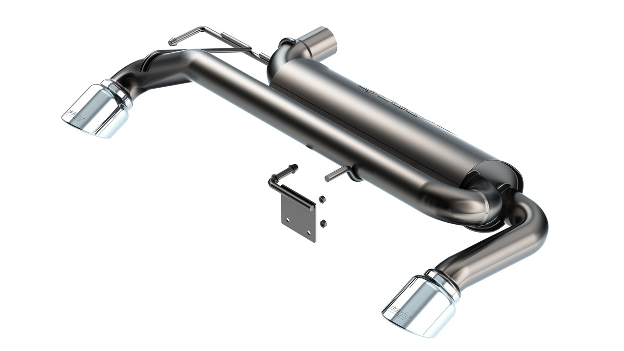 Borla Axleback Exhaust System - S-Type - Polished Tips (2021 - 2026 Bronco 2.3L) 11974