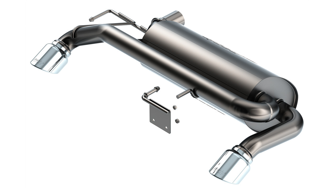 Borla Axleback Exhaust System - S-Type - Polished Tips (2021 - 2026 Bronco 2.7L) 11977