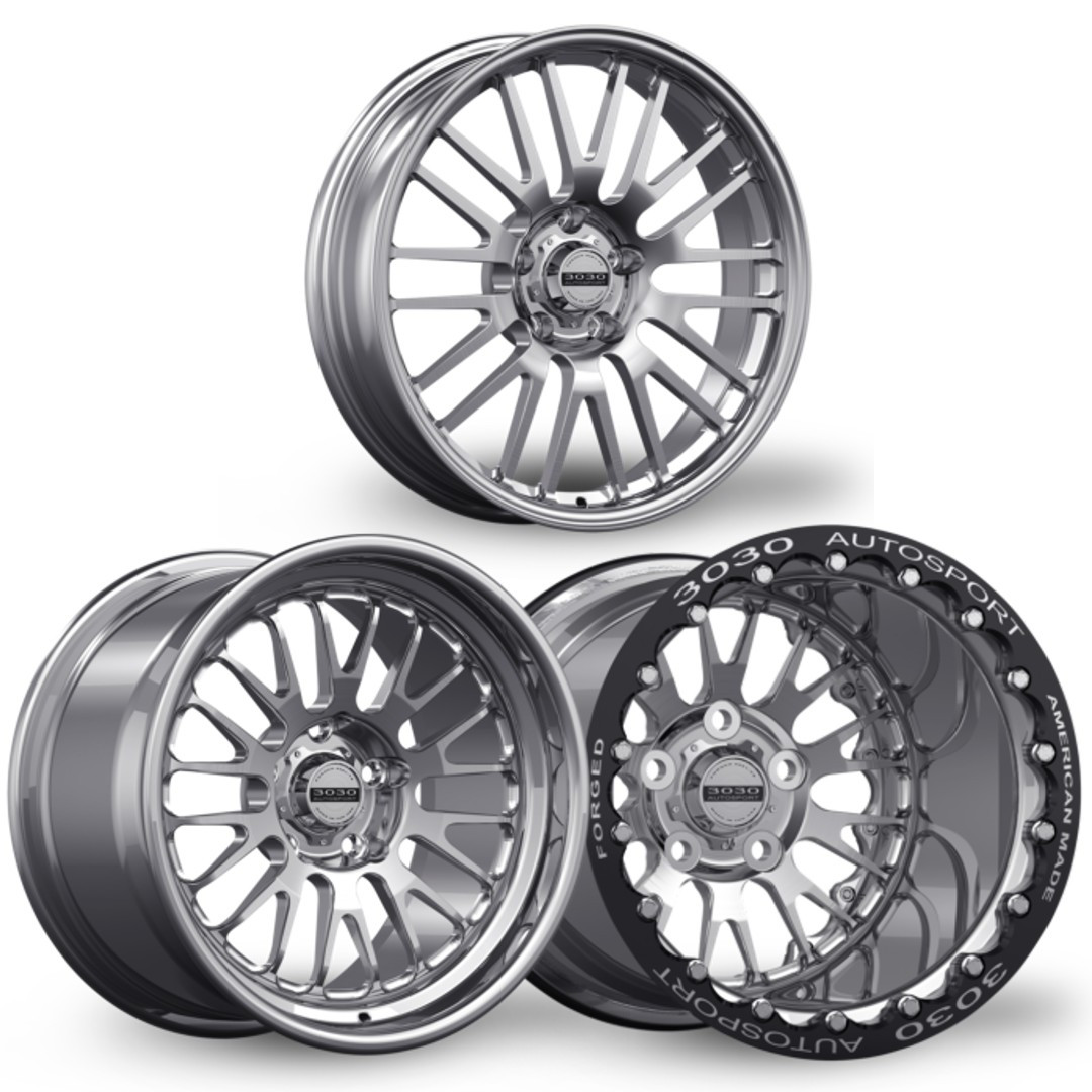 3030 Autosport Legend 18x5 & 17x10 Drag Pack (2015-2026 Mustang)
