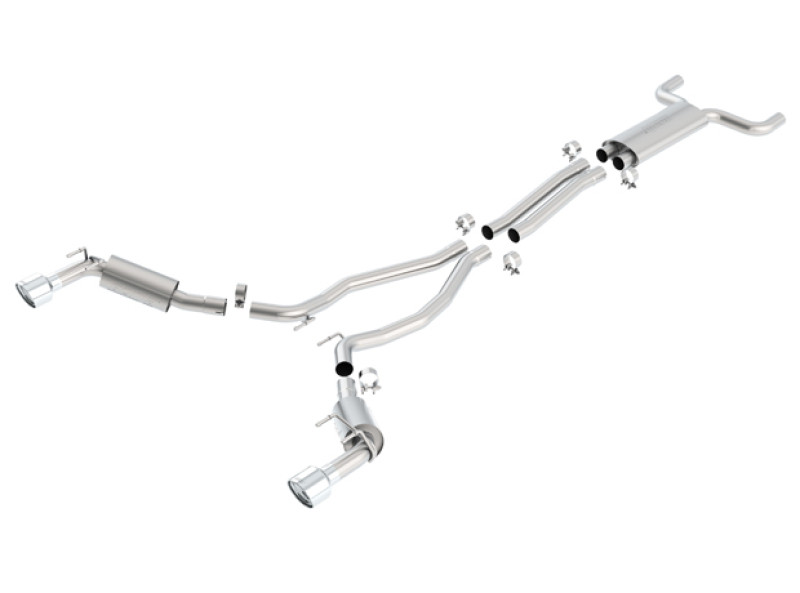 Borla Cat Back Exhaust System - S-Type - Polished Tips (2010 - 2013 Camaro SS) 1014031