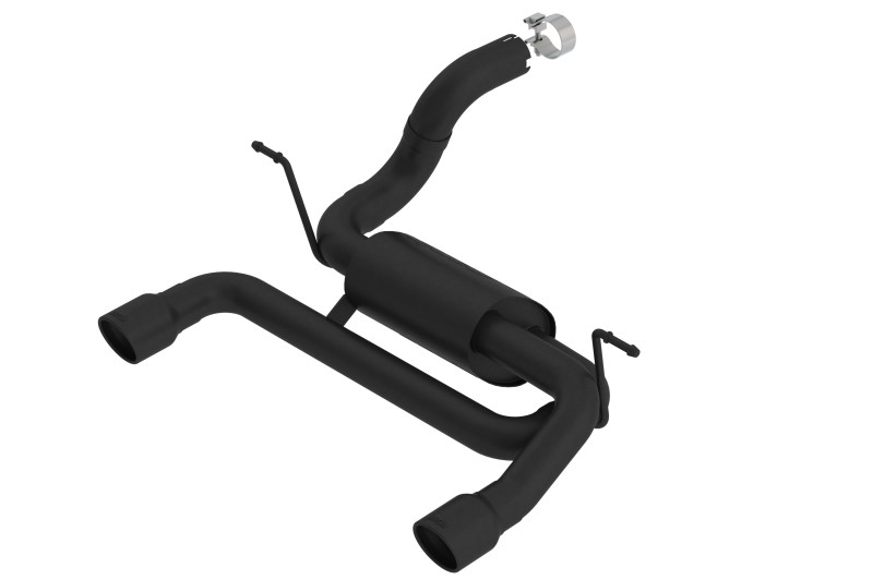 Borla Axle-Back Exhaust System - S-Type - Satin Black Coated (2018 - 2026 Wrangler) 11963CB