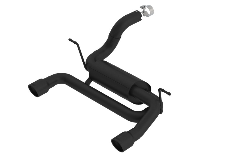 Borla Axle-Back Exhaust System - ATAK - Satin Black Coated (2018 - 2026 Wrangler JL/JLU) 11964CB