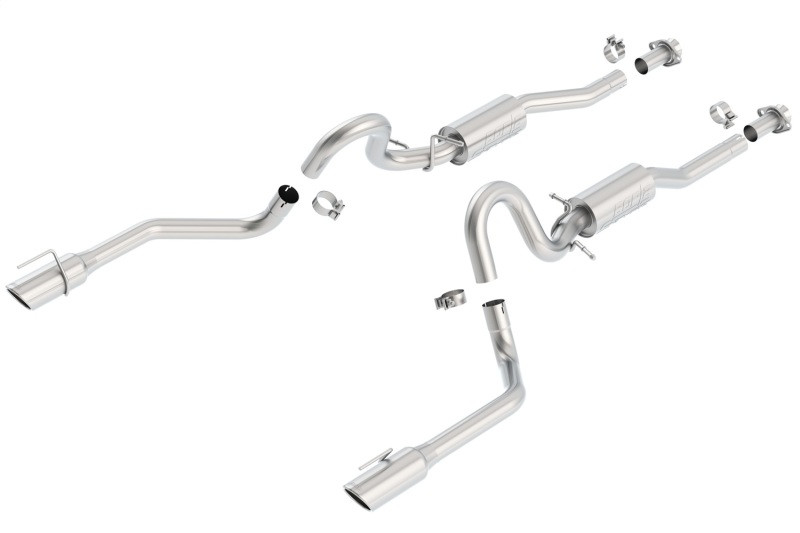 Borla Catback Exhaust System - S-Type - Polished Tips (1999 - 2004 Mustang 4.6L) 140067