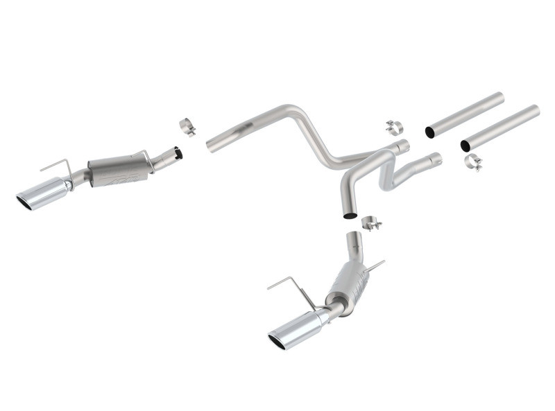 Borla Catback Exhaust System - ATAK - Polished Tips (2010 Mustang GT) - 140329