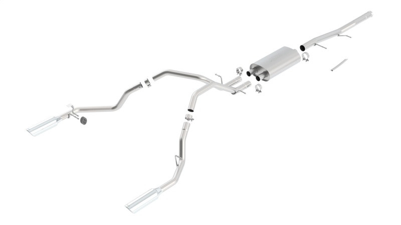 Borla Catback Exhaust System - Touring - Polished Tips (2009 - 2023 Sierra 1500 / 2009 - 2023 Silverado 1500) 140340