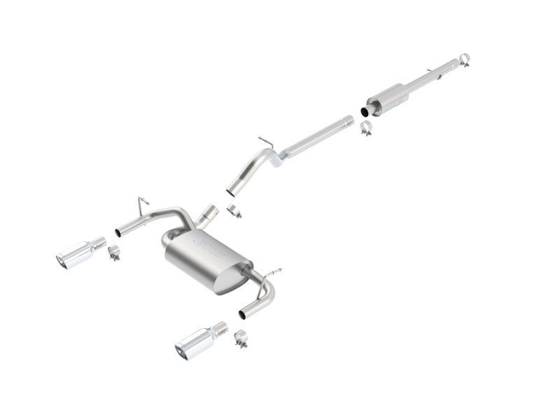 Borla Catback Exhaust System - Touring - Polished Tips(2012 - 2018 Wrangler JK) 140459