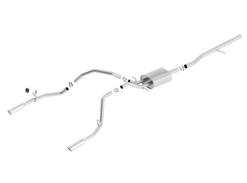 Borla Catback  Exhaust System - Touring - Polished Tips (2014 - 2019 Silverado 1500 / 2014 - 2019 Sierra 1500) 140535