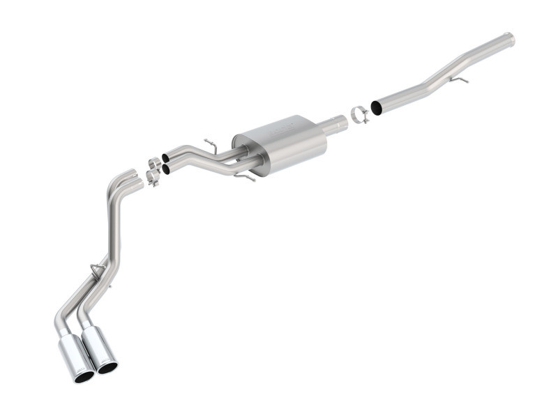 Borla Catback Exhaust System - S-Type - Polished Tips (2014 - 2018 Silverado 1500 / 2014 - 2018 Sierra 1500) 140576