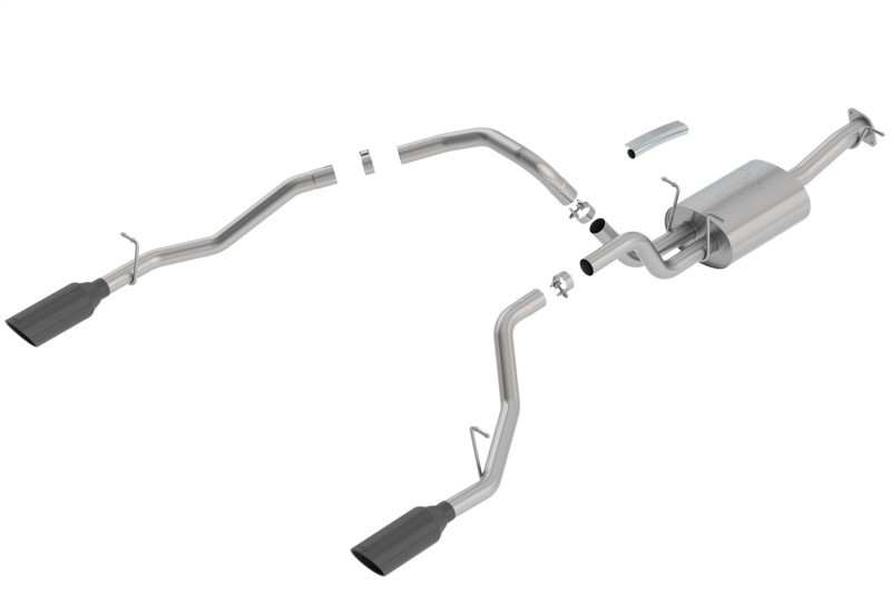 Borla Catback Exhaust System - ATAK - Black Chrome Tips (2019 - 2026 Ram 1500) 140753BC
