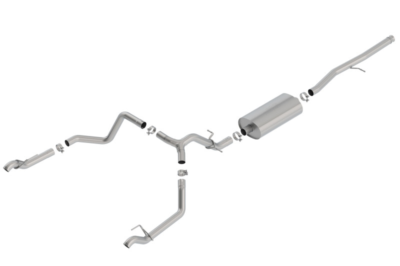 Borla Catback Exhaust System - Touring - Uses Factory Tips (2019 - 2026 Silverado 1500 5.3L V8 / 2019 - 2026 Sierra 1500 5.3L V8) 140767