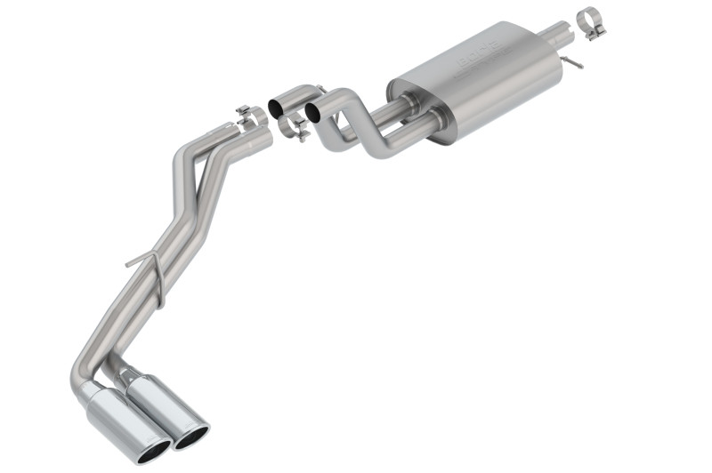 Borla Catback Exhaust System - S-Type - Dual Chrome Tips (2019 - 2023 Ranger) 140789
