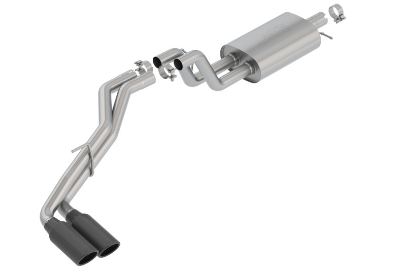 Borla Catback Exhaust System - S-Type - Dual Black Chrome Tips (2019 - 2023 Ranger) 140789BC
