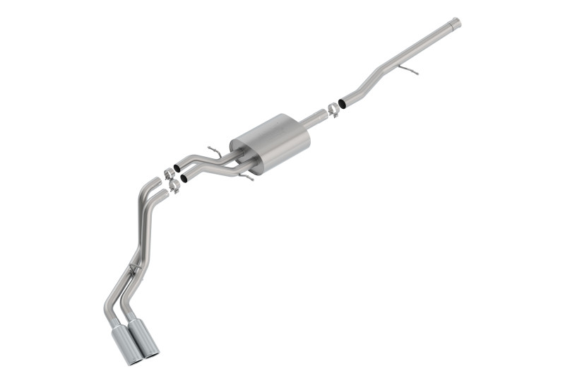 Borla Catback Exhaust System - ATAK - Stainless Steel Tips (2014 - 2019 SIlverado 1500 / 2014 - 2019 Sierra 1500) 140797