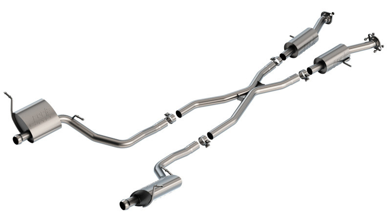 Borla Catback Exhaust System - S-Type - Uses Factory Tip (2014 - 2021 Grand Cherokee High Altitude / 2014 - 2021 Grand Cherokee Summit) 140836
