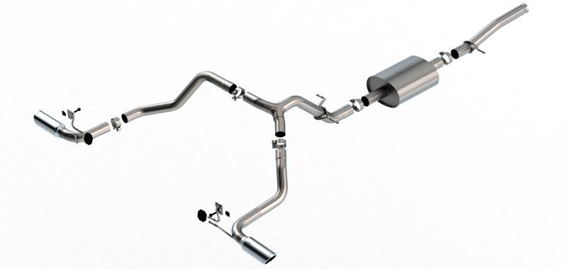 Borla Catback Exhaust System - S-Type - Polished Tips (2019 - 2026 Silverado 1500 / 2019 - 2026 Sierra 1500) 140842