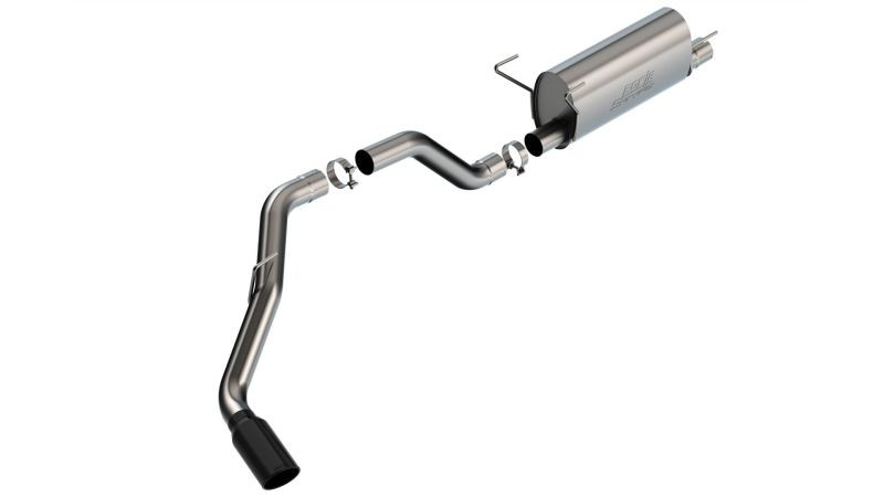 Borla Catback Exhaust System - S-Type - Black Chrome Tips (2019 - 2026 Ram 2500) 140851BC
