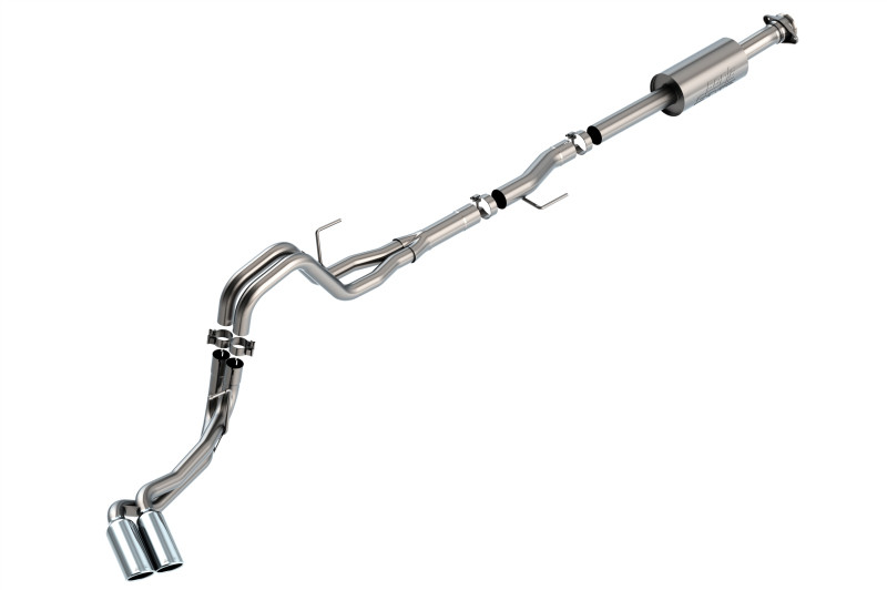 Borla Cat-Back Exhaust System - S-Type - Side Exit - Polished Tips (2021 - 2026 F150 2.7L / 3.5L) 140871