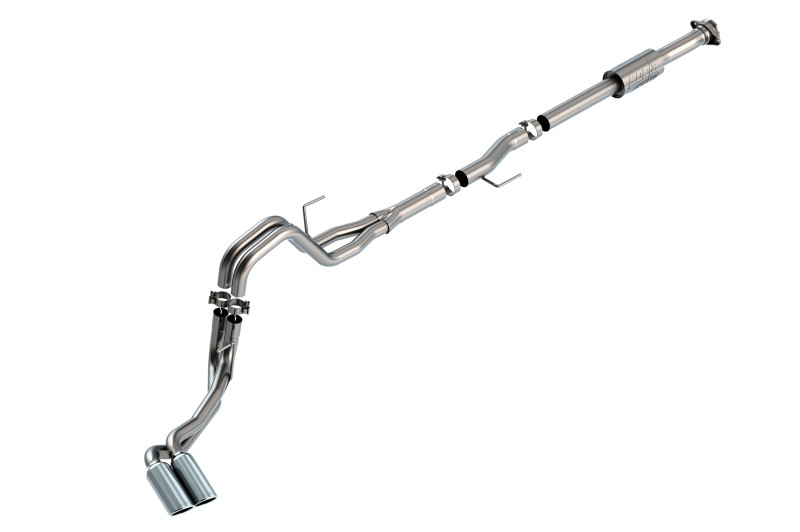 Borla Cat-Back Exhaust System - ATAK - Side Exit - Polished Tips (2021 - 2026 F150 2.7L / 3.5L) 140872