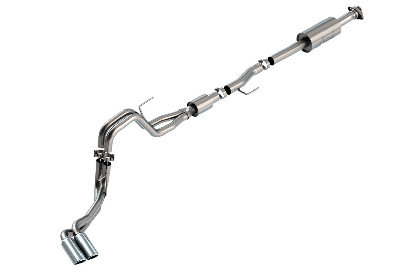 Borla Cat-Back Exhaust System - S-Type - Side Exit - Polished Tips (2021 - 2026 F150 5.0L - Crew & Ext Cab) 140874
