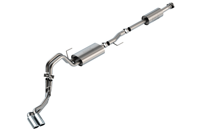 Borla Cat-Back Exhaust System - ATAK - Side Exit - Polished Tips (2021 - 2023 F150 3.3L) 140881
