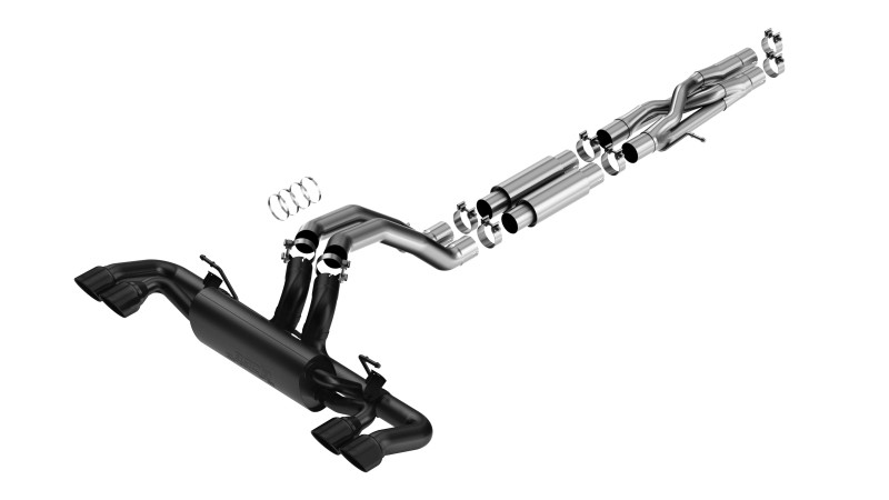 Borla Catback Exhaust System - S-Type - Coated Black (2021 - 2025 Wrangler Rubicon 392 / 2021 - 2025 Wrangler Moab 392) 140892CB