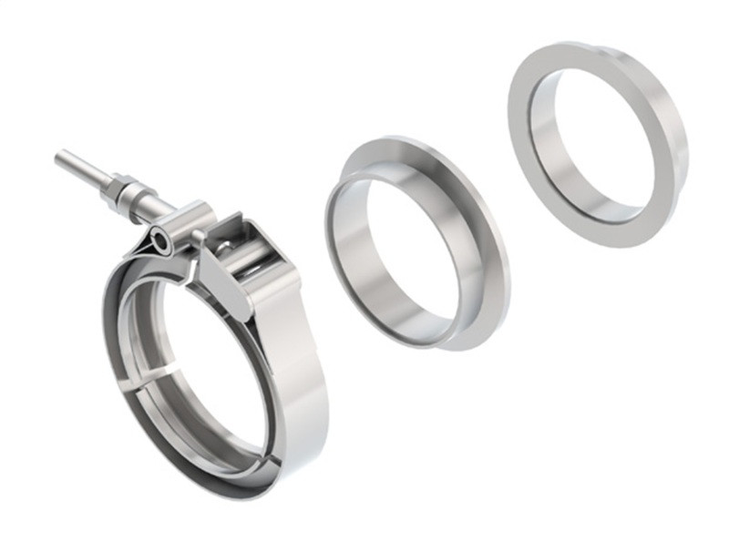 Borla 2.5" Universal Stainless Steel 3pc V-Band Clamp (Male and Female Flanges) 18008
