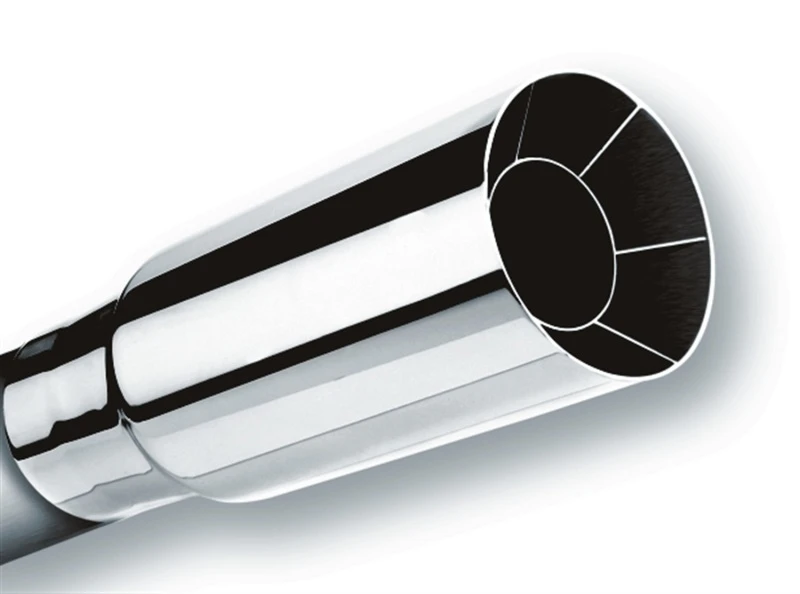 Borla Universal Polished Tip - Single Round Intercooled (Inlet 2 1/4" / Outlet 2 1/2") 20103