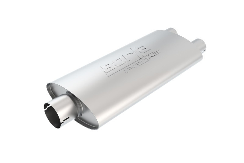 Borla Pro-XS Muffler - Universal Center / Dual Oval - Notched (2.5" Inlet / 2.5" Outlet) 400485