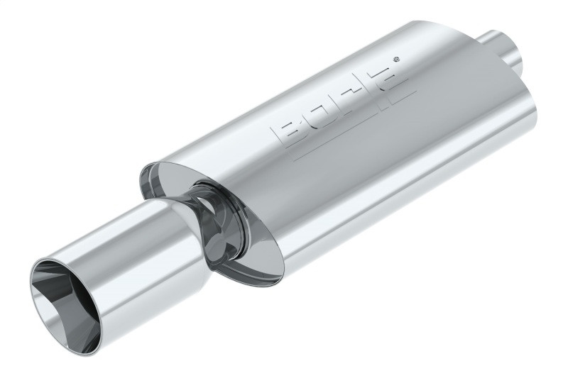 Borla Thumper Boomers Muffler - Oval (2.25" Center Inlet / 4" Tip) 40057