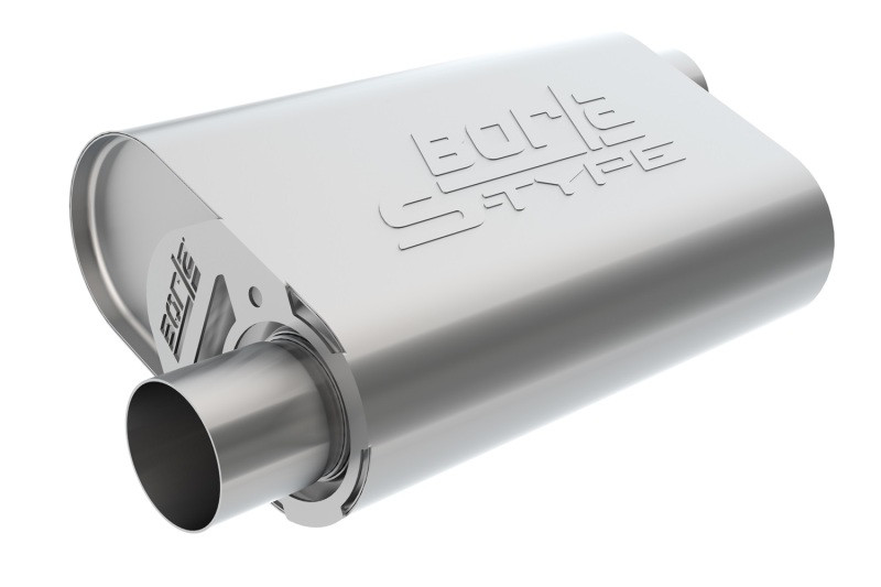 Borla CrateMuffler - S-Type - 3" Offset Inlet / 3" Offset Outlet (Small Block Chevrolet) 400840
